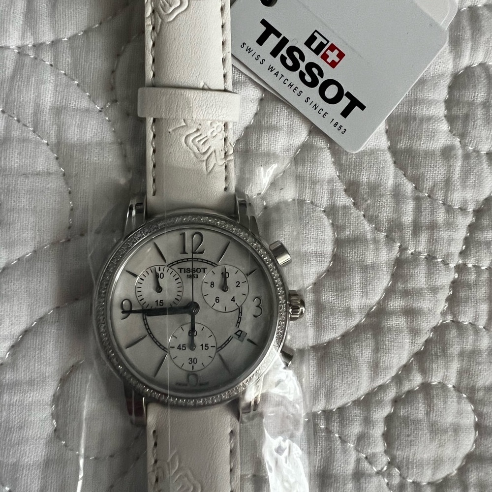 Tissot women’s dressport synthetic leather watch 35mm - Picture 10 of 16